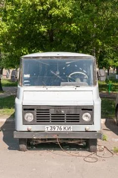 Old Mini Van 写真素材