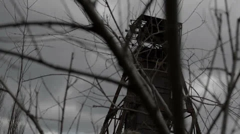 Old mining complex Stock Footage 24712949