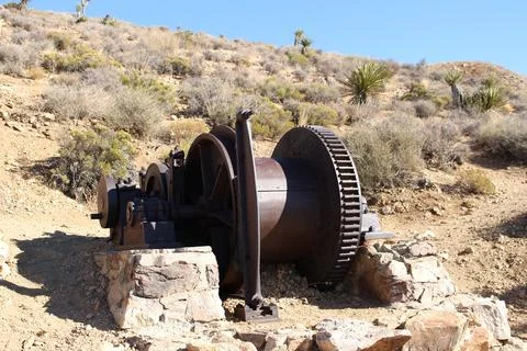 Old mining equipment Stock Photos