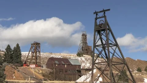 Old Mining Ghost Town Victor Colorado 2 Stock Footage 233831559