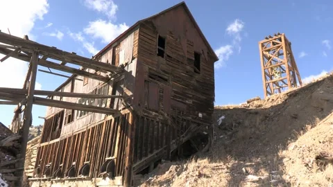 Old Mining Ghost Town Victor Colorado 1 Stock Footage 233831565