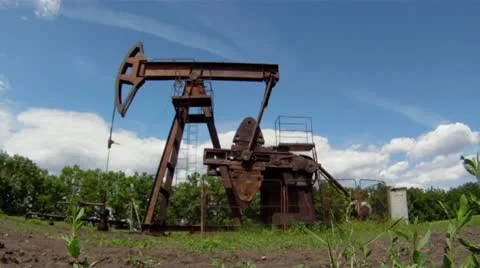 Old mining platforms Video stock 10916584