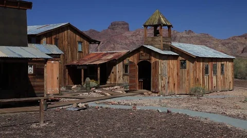 Old Mining Town Stock Footage 78201033