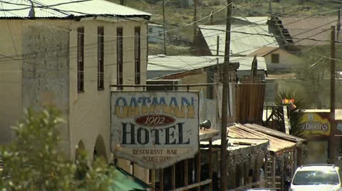 Old mining town Oatman Stock Footage 11226471