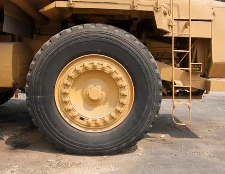 Old mining trucks Caterpillar Stock Photos