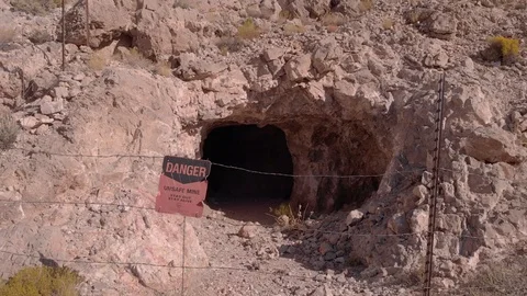 Old Mining Tunnel Stock Footage 118030234
