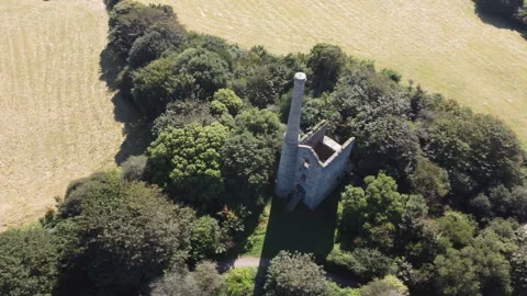 Old mining works around unity woods cornwall england uk. Near Chacewater Stock Footage 262774793