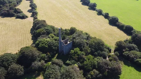 Old mining works around unity woods cornwall england uk. Near Chacewater Stock Footage 262779711
