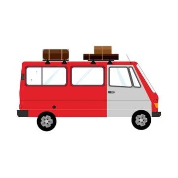 Old miniwan Stock Illustration