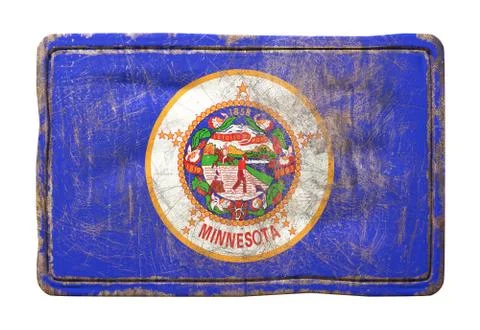 Old Minnesota State flag Stock Illustration