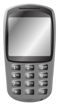 Old Mobile In Detail Stock Illustration