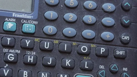 Old mobile keyboard Stock Footage 117558689