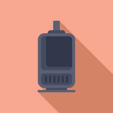 Old mobile phone with buttons casting shadow on pink background 库存插图