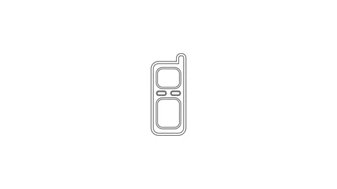 Old mobile phone icon animation. Stock Footage 306558071
