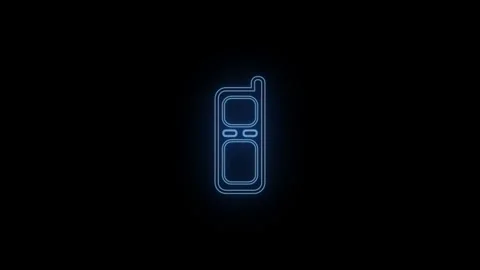 Old mobile phone icon animation. Video stock 306558083