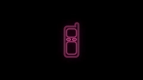 Old mobile phone icon animation. Stock-Footage 306558098