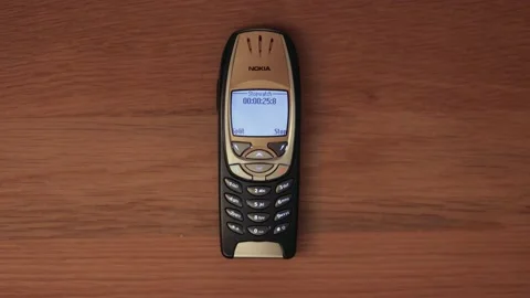Old Mobile Phone stopwatch function started 스톡 동영상 230171414