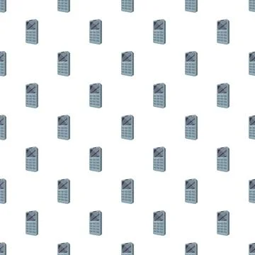 Old mobile phone technology device seamless pattern 库存插图