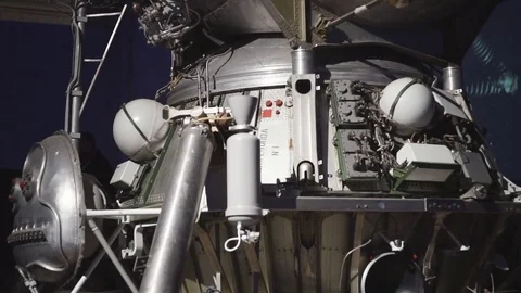 The old model of the spacecraft Stock Footage 71472425