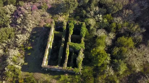 OLD MONASTERY SANTA COMBA DE NAVES OURENSE Stock Footage 104804075