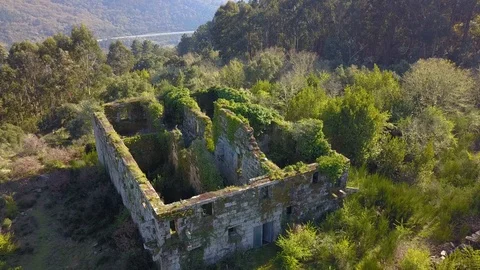 OLD MONASTERY SANTA COMBA DE NAVES OURENSE Stock Footage 104804101