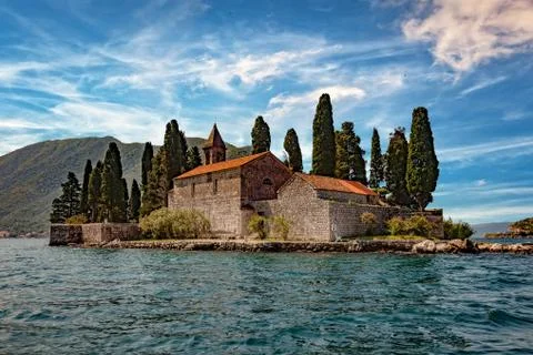 Old monastery on water Stock Photos