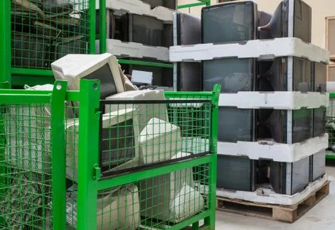 Old Monitors Scrap Stock Photos