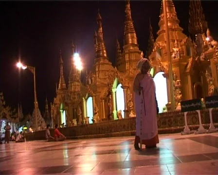 Old Monk Stock Footage 315755