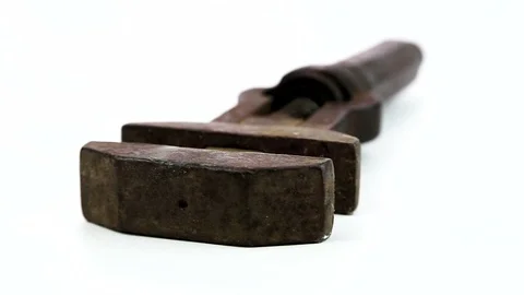 Old monkey wrench Stock Footage 86588672