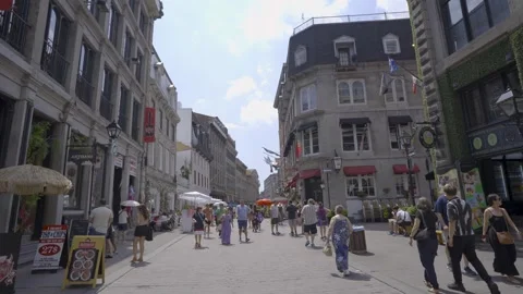 Old Montreal Streets Stock Footage 285961435