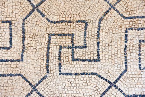 Old mosaic background Stock Photos