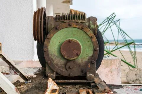 Old motor Foto stock