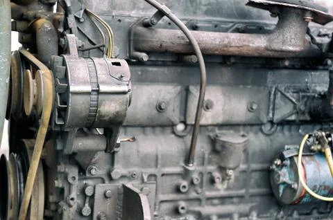 Old motor. Stock Photos