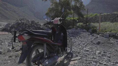 Old motorcycle Stock Footage 126573205