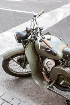 Old motorcycle Stock Photos