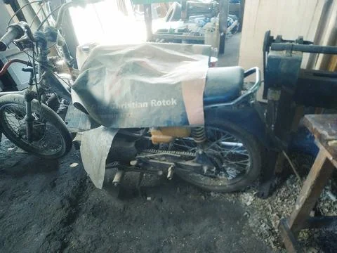 Old motorcycle Foto stock