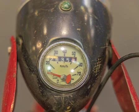 Old Motorcycle Speedometer Stock Photos