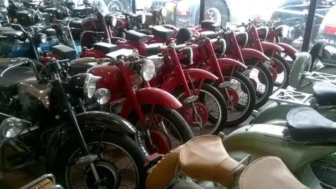 Old motorcycles Stock Photos