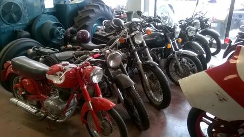 Old motorcycles Stock Photos