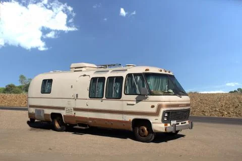 Old motorhome Stock Photos