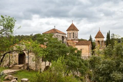 Old Motsameta Monastery or Monastery of the Holy Martyrs David and Constantin Stock Photos