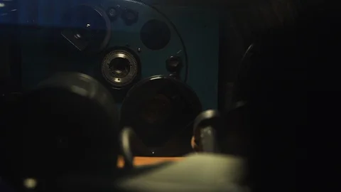 Old movie camera Video stock 127637938
