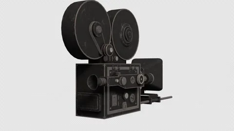 Old Movie Camera Stock Footage 303873710