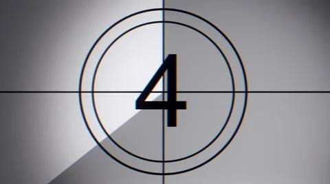 Old Movie Countdown  Stock Footage 47680140