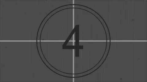 Old Movie Countdown Stock Footage 81898197
