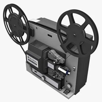 Old Movie Projector Bell and Howell 8mm Model 461A ~ 3D Model