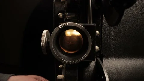 Old movie projector in close up view 動画素材 150528067