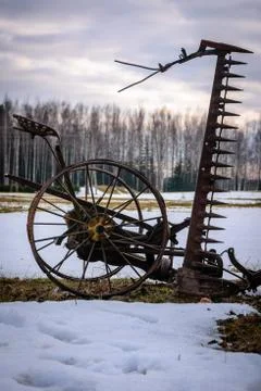 Old mowing machine Stock Photos