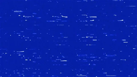 Old ms-dos blue background with white pixels, vibrant animated background Video stock 312160560