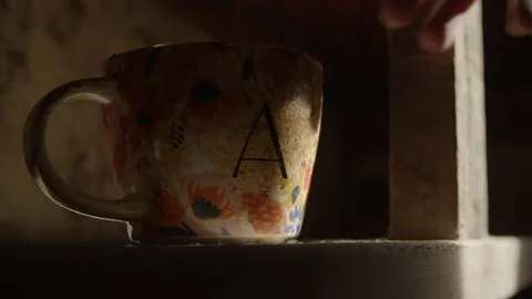 Old mug Video stock 235373231